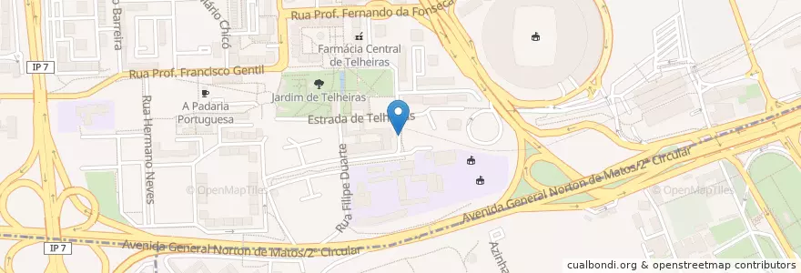 Mapa de ubicacion de Bicicletas Gira Estação 483 en Portugal, Área Metropolitana De Lisboa, Lissabon, Grande Lisboa, Lissabon.