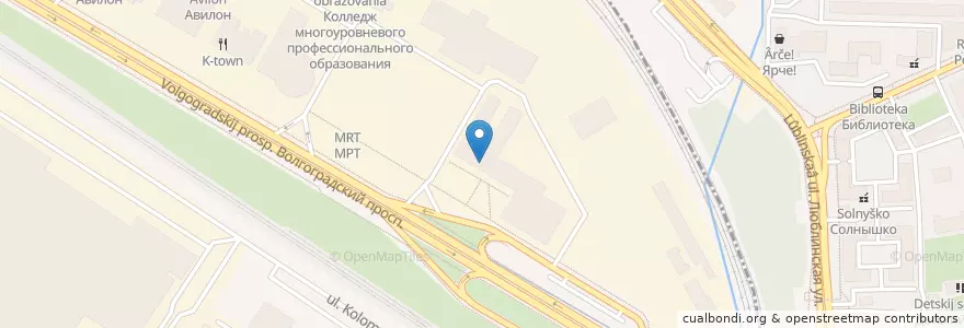 Mapa de ubicacion de Andy en 러시아, Центральный Федеральный Округ, Москва, Юго-Восточный Административный Округ.
