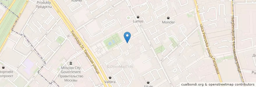 Mapa de ubicacion de Хинкальная en Russie, District Fédéral Central, Moscou, Центральный Административный Округ, Тверской Район.