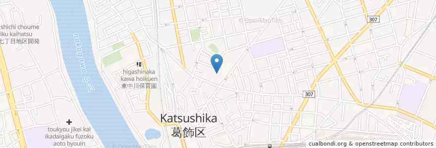 Mapa de ubicacion de 崇福寺 en Japan, Tokyo, Katsushika.