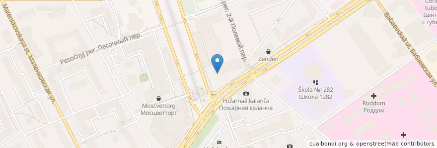 Mapa de ubicacion de Кофе Хауз en Rússia, Distrito Federal Central, Москва, Восточный Административный Округ, Район Сокольники.