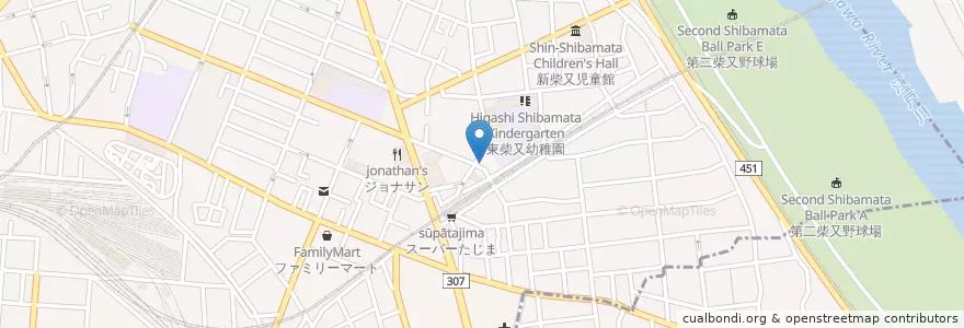 Mapa de ubicacion de 鈴木医院 en Япония, Токио, Кацусика.