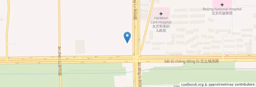 Mapa de ubicacion de Wagas en Chine, Pékin, Hebei, 朝阳区 / Chaoyang.