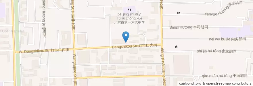 Mapa de ubicacion de MC Donalds en China, Beijing, Hebei, 东城区.
