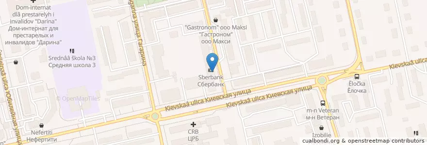 Mapa de ubicacion de Sberbank en Russia, Ural Federal District, Khanty-Mansiysk Autonomous Okrug – Ugra, Sovetsky District, Городское Поселение Советский.