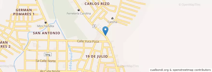 Mapa de ubicacion de Farmacia Carlos Rizo en ニカラグア, ヒノテガ県, Jinotega (Municipio).
