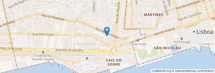 Mapa de ubicacion de Duplex en البرتغال, Área Metropolitana De Lisboa, Lisboa, Grande Lisboa, لشبونة, Misericórdia.