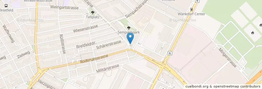 Mapa de ubicacion de Tellstrasse EJPD en Switzerland, Bern, Verwaltungsregion Bern-Mittelland, Verwaltungskreis Bern-Mittelland, Bern.