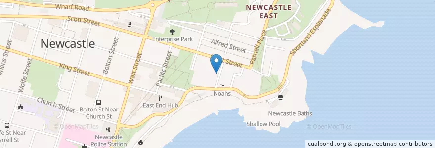 Mapa de ubicacion de Kiwi Waffle 'n Cones en Australia, Nuovo Galles Del Sud.