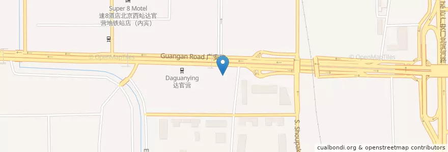 Mapa de ubicacion de 麦当劳 en 중국, 베이징시, 허베이성, 西城区.