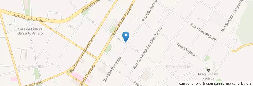 Mapa de ubicacion de Ponto Conde Táxi en ブラジル, 南東部地域, サンパウロ, Região Geográfica Intermediária De São Paulo, Região Metropolitana De São Paulo, Região Imediata De São Paulo, サンパウロ.