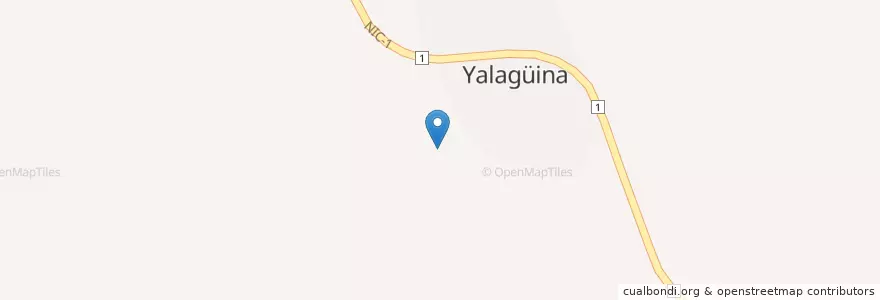 Mapa de ubicacion de Yalagüina (Municipio) en نیکاراگوئه, Madriz, Yalagüina (Municipio).