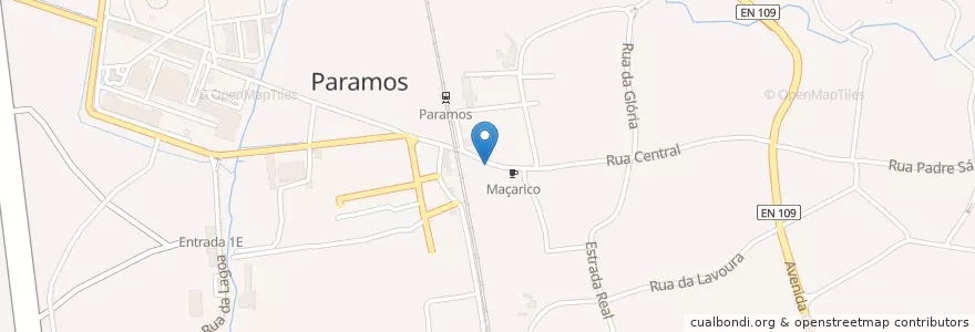 Mapa de ubicacion de D. Valdemar en 葡萄牙, Aveiro, 北部大區, Área Metropolitana Do Porto, Espinho, Paramos.
