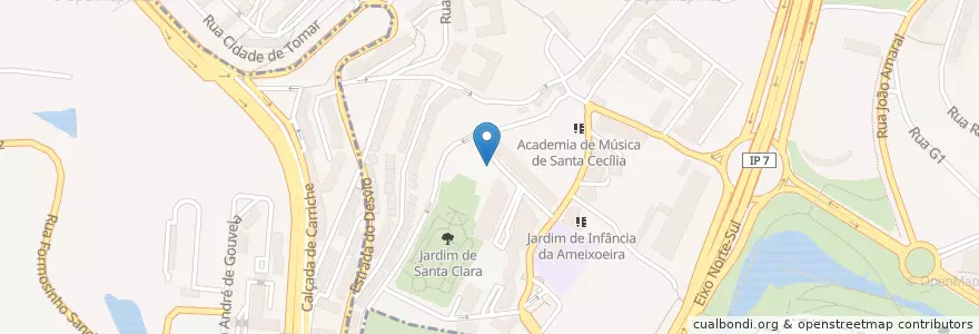 Mapa de ubicacion de Biblioteca e Centro de Documentação Inst. Superior de Gestão en Portugal, Metropolregion Lissabon, Lissabon, Großraum Lissabon, Lissabon, Lumiar.