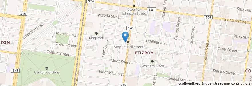 Mapa de ubicacion de 마담쏘쏘 티본스테이크 en 오스트레일리아, Victoria.