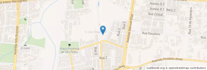 Mapa de ubicacion de Terminal de ônibus urbano en ブラジル, 南部地域, リオグランデ・ド・スル, Região Metropolitana De Porto Alegre, Região Geográfica Intermediária De Porto Alegre, Região Geográfica Imediata De Porto Alegre, ポルト・アレグレ.