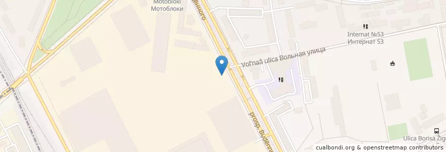 Mapa de ubicacion de Кафе Бистро en Russie, District Fédéral Central, Moscou, Восточный Административный Округ, Район Соколиная Гора.