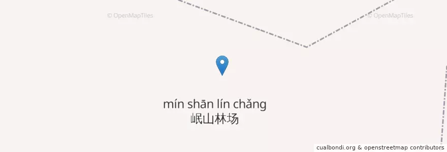 Mapa de ubicacion de 岷山林场 en Çin, Jiangxi, Jiujiang, 柴桑区, 岷山林场.