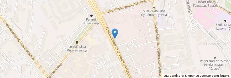 Mapa de ubicacion de Изи Паб en Rusland, Centraal Federaal District, Moskou, Центральный Административный Округ, Тверской Район.