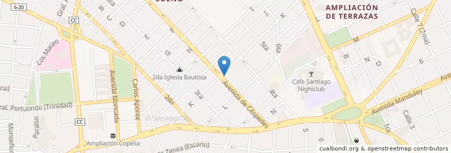 Mapa de ubicacion de Mercado Agropecuario en Cuba, Santiago De Cuba, Santiago De Cuba, Ciudad De Santiago De Cuba.