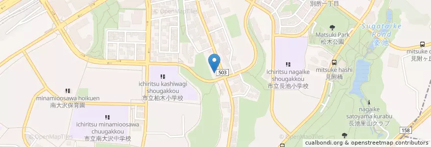 Mapa de ubicacion de デニーズ en Japan, Tokio, 八王子市.