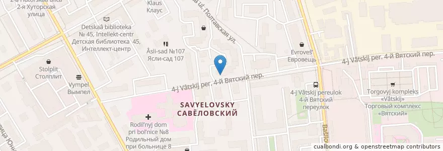 Mapa de ubicacion de ДентаГард en 러시아, Центральный Федеральный Округ, Москва, Северный Административный Округ, Савёловский Район.
