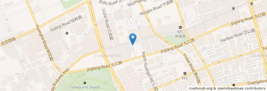 Mapa de ubicacion de Subway en China, Shanghai, Huangpu District.