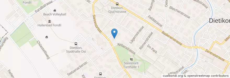 Mapa de ubicacion de Dr. med. Walter Wimmersberger en 스위스, 취리히, Bezirk Dietikon, Dietikon.