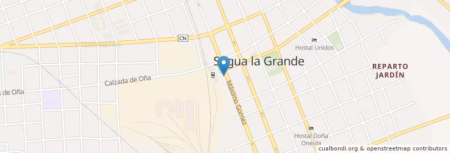 Mapa de ubicacion de Nuevo Paradero en Kuba, Villa Clara, Sagua La Grande, Ciudad De Sagua La Grande.