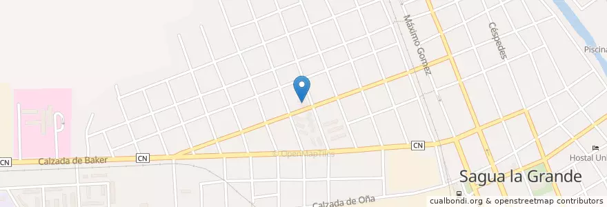 Mapa de ubicacion de Osito de peluche en Cuba, Villa Clara, Sagua La Grande, Ciudad De Sagua La Grande.