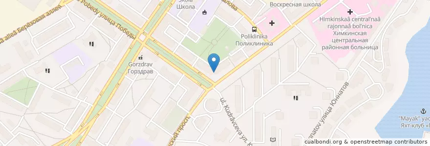 Mapa de ubicacion de ГорЗдрав en ロシア, 中央連邦管区, モスクワ州, Городской Округ Химки.