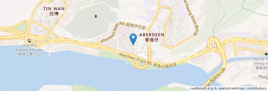 Mapa de ubicacion de HSBC en 중국, 광둥성, 홍콩, 홍콩섬, 신제, 南區 Southern District.