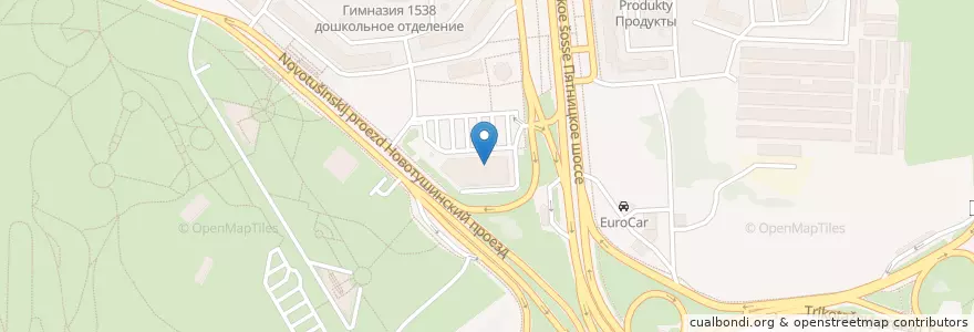 Mapa de ubicacion de Мейби Кофе en Rússia, Distrito Federal Central, Москва, Северо-Западный Административный Округ, Район Митино.