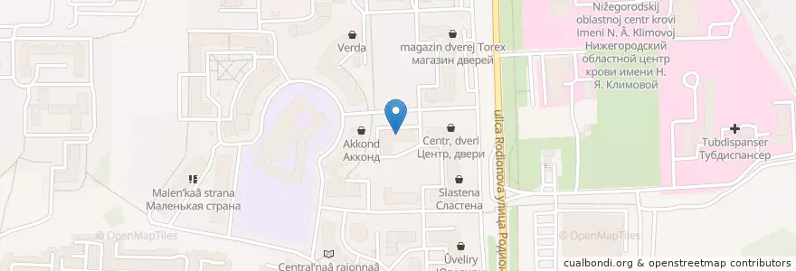 Mapa de ubicacion de Софтиум en Russie, District Fédéral De La Volga, Oblast De Nijni Novgorod, Городской Округ Нижний Новгород.