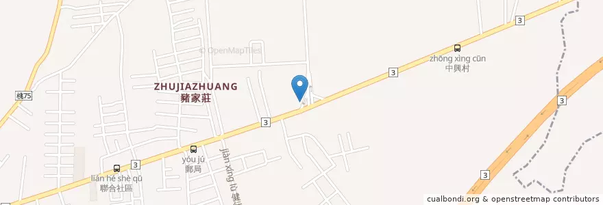 Mapa de ubicacion de 國軍桃園總醫院 en 臺灣, 桃園市, 龍潭區.