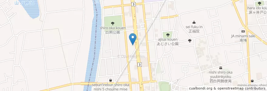 Mapa de ubicacion de 鉄板焼 もんじろう en Jepun, 埼玉県, 白岡市.