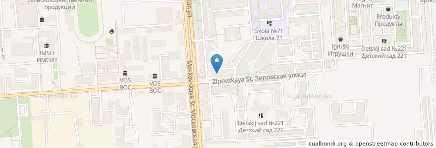 Mapa de ubicacion de Экона en Rusia, Южный Федеральный Округ, Krai De Krasnodar, Городской Округ Краснодар.