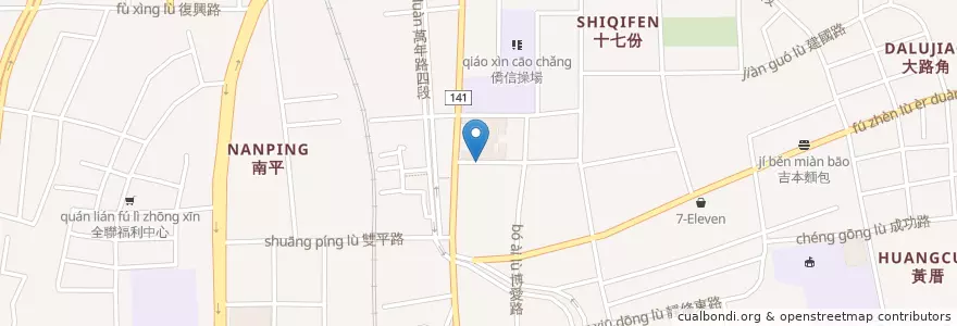 Mapa de ubicacion de 彰化地方法院 en Taiwán, Provincia De Taiwán, Condado De Changhua, 員林市.