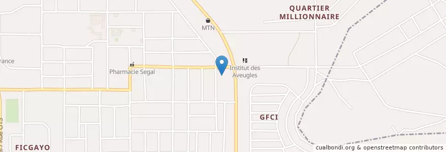 Mapa de ubicacion de Eglise de Jesus Christ des Saints des Derniers Jours en コートジボワール, アビジャン, Yopougon.