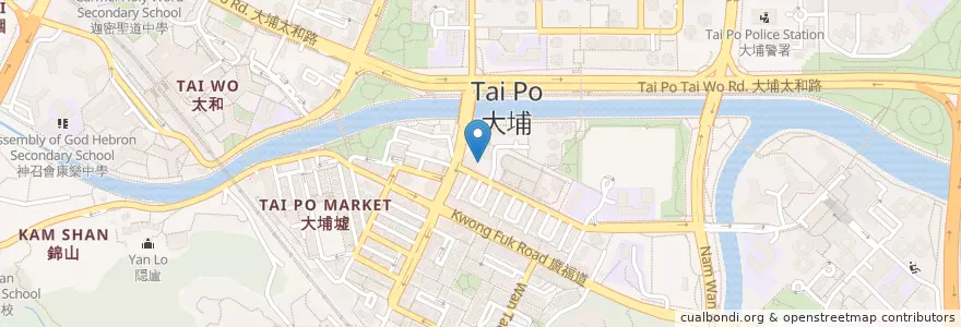 Mapa de ubicacion de 豪宴皇宮 en Китай, Гонконг, Гуандун, Новые Территории, 大埔區 Tai Po District.