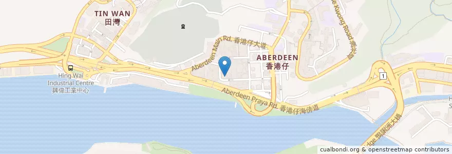Mapa de ubicacion de Yoshinoya en 중국, 광둥성, 홍콩, 홍콩섬, 신제, 南區 Southern District.