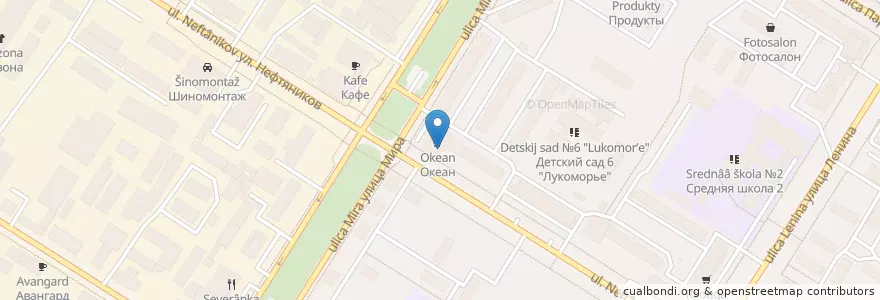 Mapa de ubicacion de Сбербанк en ロシア, ウラル連邦管区, ハンティ・マンシ自治管区・ユグラ, ネフチェユガンスク地区, ネフチェユガンスク管区.
