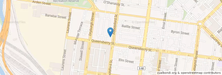 Mapa de ubicacion de Joe's Pizza Square en Australien, Victoria, City Of Melbourne.
