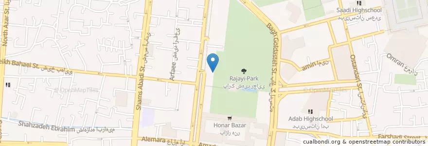 Mapa de ubicacion de کافه معلم en İran, İsfahan Eyaleti, شهرستان اصفهان, بخش مرکزی شهرستان اصفهان, اصفهان.