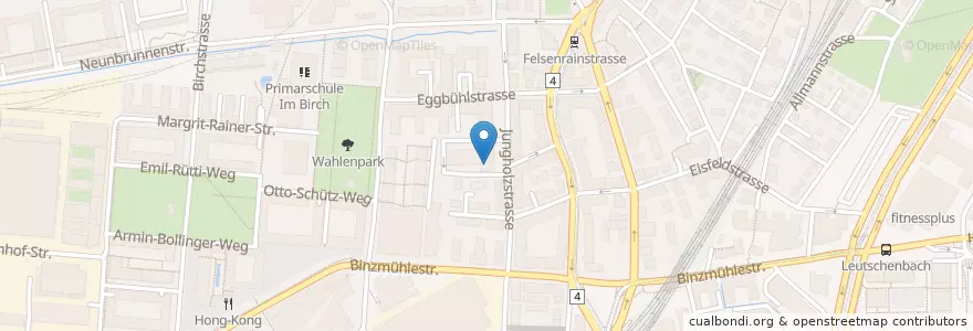 Mapa de ubicacion de Schule für Gesundheitsberufe en Schweiz/Suisse/Svizzera/Svizra, Zürich, Bezirk Zürich, Zürich.
