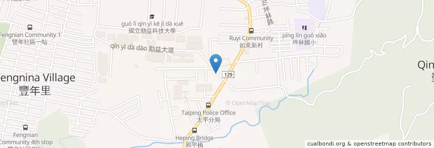 Mapa de ubicacion de 高佳自助餐 en Taiwan, Taichung, Distretto Di Taiping.