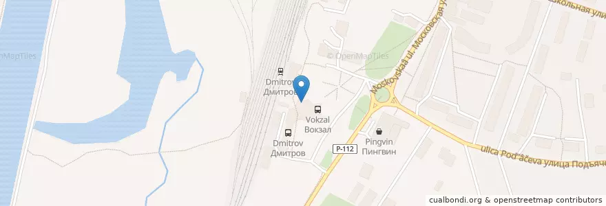 Mapa de ubicacion de Новая столовая en روسيا, Центральный Федеральный Округ, محافظة موسكو, Дмитровский Городской Округ.