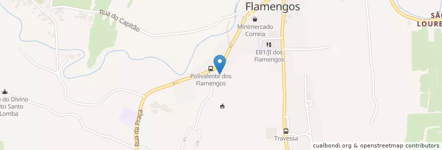 Mapa de ubicacion de Junta de Freguesia de Flamengos en ポルトガル, アゾレス諸島, Faial, Horta, Flamengos.