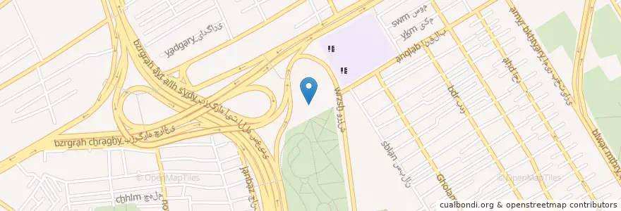 Mapa de ubicacion de پایانه شهید سروری en ایران, استان تهران, شهرستان تهران, تهران, بخش مرکزی شهرستان تهران.