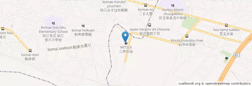 Mapa de ubicacion de 三井石油 en Giappone, Tokyo, 世田谷区.